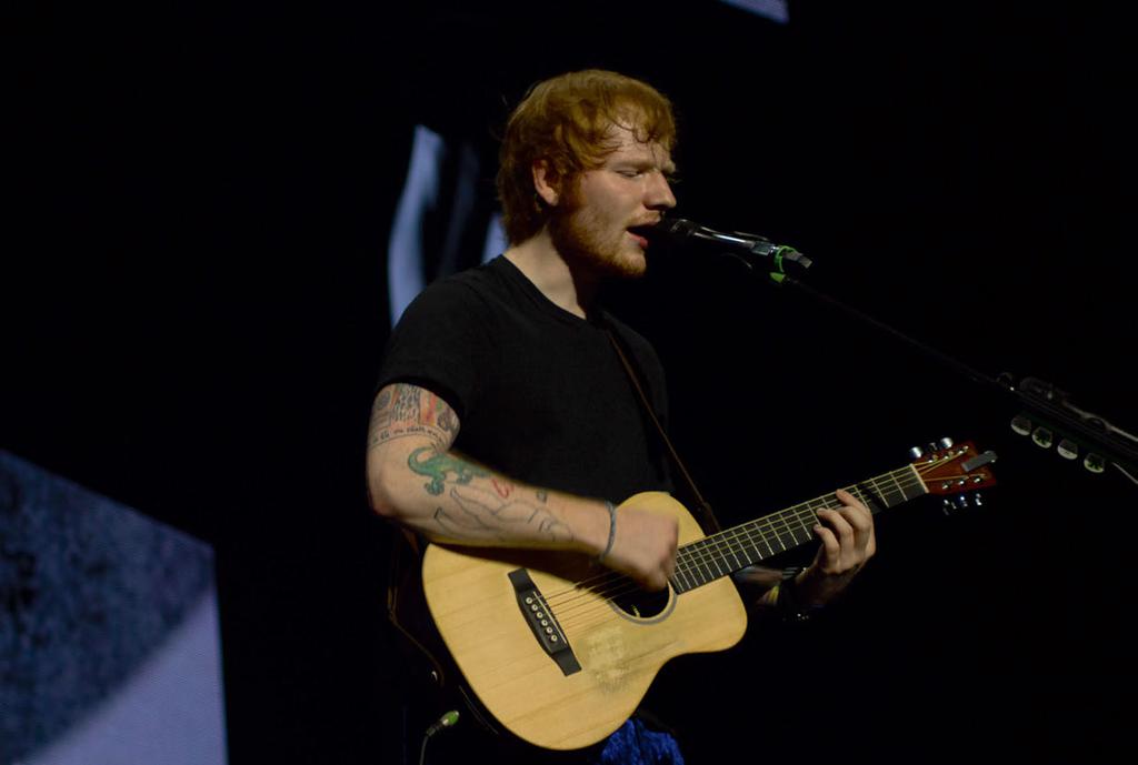 ED SHEERAN ED SHEERAN IS AN ARTIST THAT HAS RISEN FROM PLAYING LOCAL RECORD SHOPS TO ARENAS ACROSS THE WORLD IN JUST A FEW SHORT YEARS.