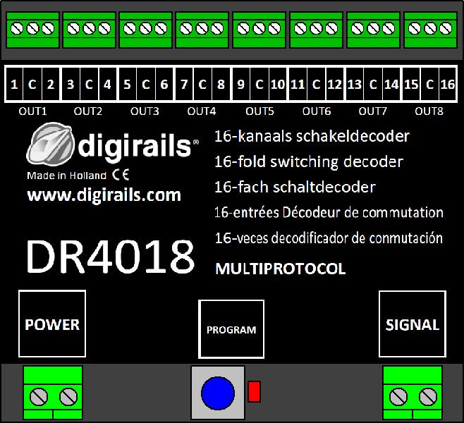 Product description The DIGISWITCH switching decoder is a fully programmable, multi-protocol switching decoder that can digitally switch anything imaginable on your model railway.