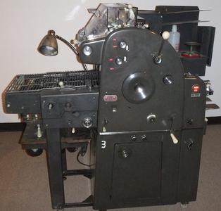 This is the machine that caused the print business to explode as large volumes of printed