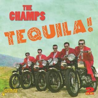 Tequila "Tequila" is a 1958 Latin-flavored rock and roll instrumental recorded by the Champs. It is based on a Cuban mambo beat. The word "Tequila" is spoken three times throughout the tune.
