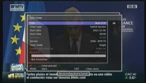 This feature is depending on the service of the channel provider. Press [EPG] to open the EPG window. 1.