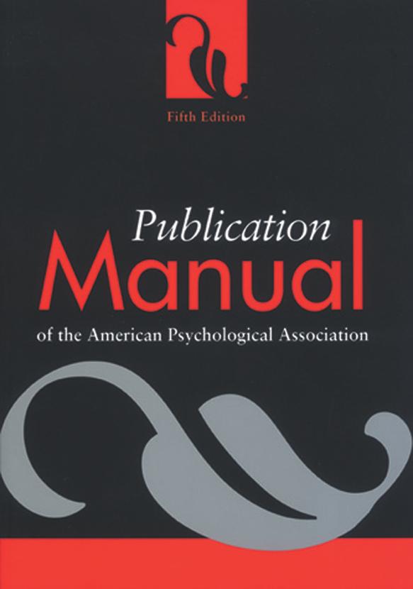 2011 Edition / 27 APA Style Guidelines references (5th Edition: 4.01-4.5, pp. 215-281) (6th Edition: Chapter 7, pp.193-224) Journal article Smith, J. R. (2001). Reference style guidelines.