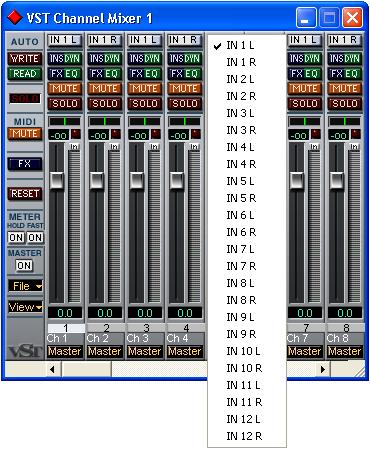 button at the top of the channel strip. For Nuendo or Cubase SX, consult your documentation.