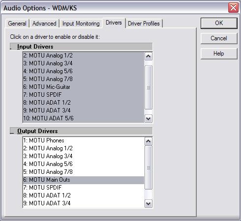 Optical input and output To make a 828mkII optical input or output available in Sonar, choose the appropriate format (ADAT optical or TOSLink) from the optical input and/or output menu.
