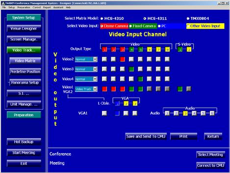 Video Control Module HCS-4215/50 HCS-8215 Video Control Software Module (used with HCS-4100/50 series) Video Control Software Module (used with HCS-8300 series) Video matrix Camera control Functions