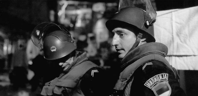 mojstri/masters "The leading characters of the story are policemen, that kind that beat people, just like those I watched over the heads of the protesters when I filmed Belgrade Follies.