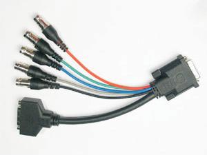 adapter (Composite ) 5 x BNC type male using breakout cable (RGBHV / YPbPr) or x5pinhdmale using breakout cable x DVI-D using breakout cable (DVI) Signal Format: RGBHV / YPbPr Supported Resolutions:
