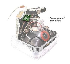 Take Apart Convergence/Tilt Board - 31 Convergence/Tilt Board Before you begin, Remove intermediate bezel Remove tripod stand Remove rear housing Remove EMI shield Discharge