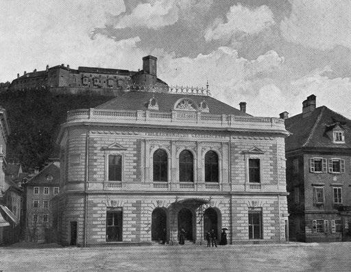 Musical culture in Slovenia revisited Ill. 4: The new building of the Philharmonic Society in Ljubljana, 1891. Weiss: Hans Gerstner (1851 1939), p. 83.