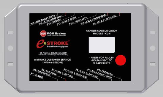 The e-stroke GEN 3 System has up to 4 warning lights available: 1: Tractor / Truck / Bus Brake Monitor 2: Tractor / Truck / Bus Lining 3: Trailer Brake Monitor 4: Trailer Lining The e-stroke e-s 3 /
