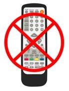 There may be interference from automobiles, trains, high voltage lines, neon lights, etc. Remote control does not work.