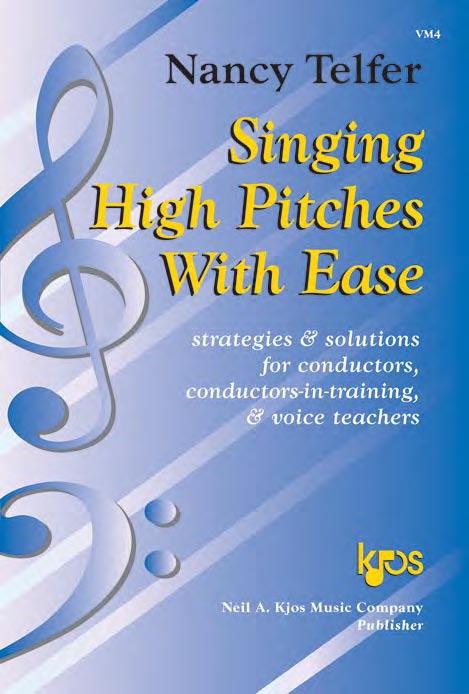 Singing High Pitches With Ease by Nancy Telfer Proper training to sing high pitches is vital to singers vocal health and to ensuring triumphant performances!