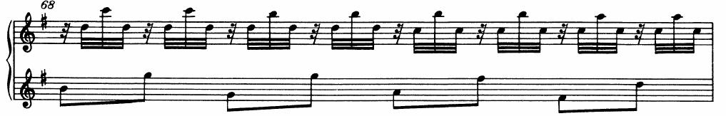 in the Sonata in F Major (Example