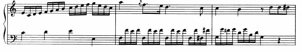 sonatas for piano and violin (KV 6 9) in which the Alberti bass was preponderantly used to create a