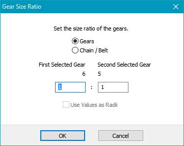 Gears and Chains Gear and chain connections can be simulated in the Linkage program. A chain connection is just a special type of gear connection and the sprockets are still called gears.