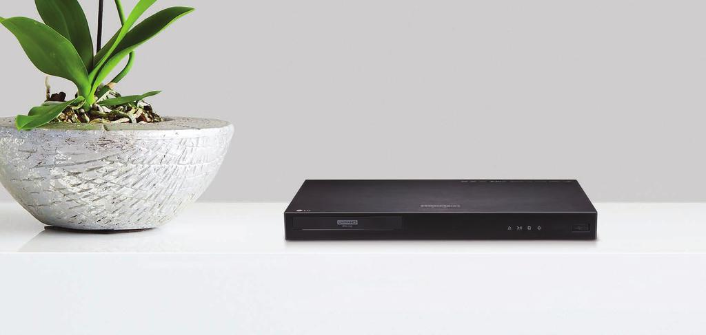LG Blu-ray LG Ultra HD Blu-ray Beneath the slim and deceptively simple design of the LG UP970 Ultra HD Blu-ray player is a wealth of leading-edge audiovisual technology.