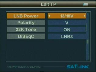 (for the same satellite, different transponders show different signal strength, the signal of DVB-S(QPSK) ) is