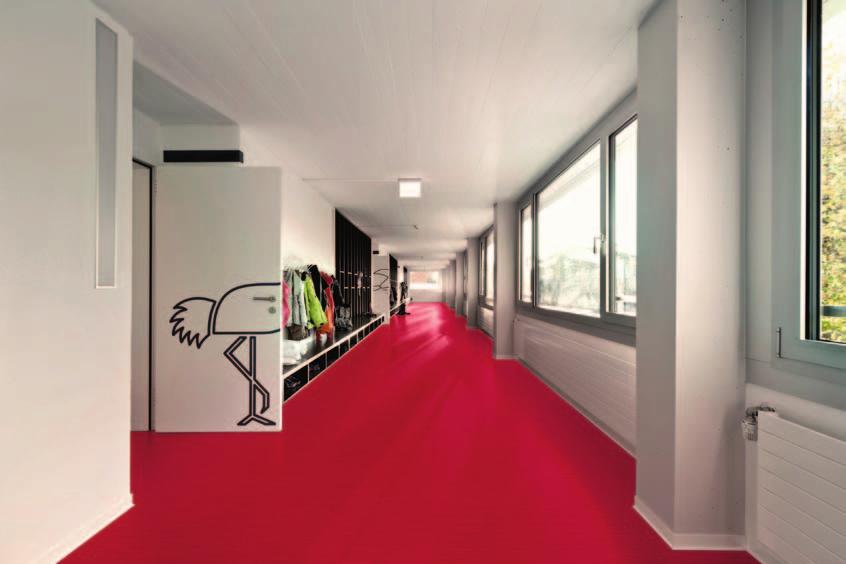 Linoleum xf² Colourful collection with the new xf² surface treatment, to meet the ambitions of any architectural project in Education, Healthcare and Offices SENSORIAL Benefits Matt appearence for a
