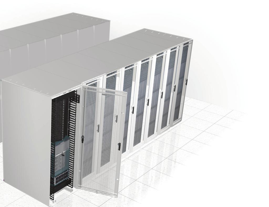 (assuming seven in. wide server cabinets and cable exit on far side of 30 in. wide network cabinet = (7 x ft.) + 30 in.) Pathway-to-patch panel length: 3 ft. Total harness length = ( in. + 60 in.