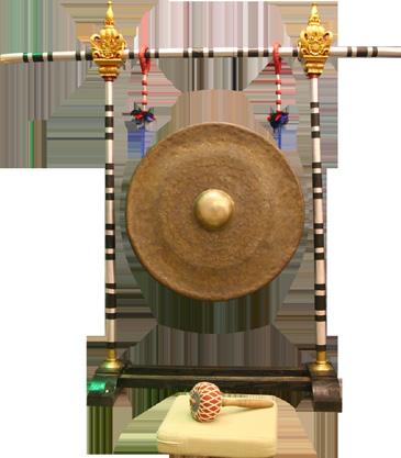 gong of a rhythmic cycle, marking the