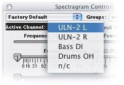 10 SpectraFoo User Manual ing system. The items listed in the menu are the names of parameter groups. By selecting one or more groups, you add the instrument to one or more parameter group.