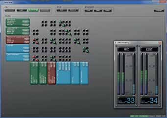 Whenever new audio hardware is connected to the PC or different audio software is to be used, it can be readily attached to the existing configuration preset connections are automatically established.