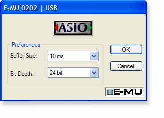 A pop up dialog box asks you if you want to keep or switch the ASIO driver. Select Switch. WARNING! DO NOT select the ASIO Multimedia Driver or the ASIO Direct X Full Duplex Driver.