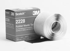 Scotch Rubber Mastic Tape 2228 3M Scotch-Seal Mastic Tape Compound 2229 3M Scotchfil Black, Electrical Insulation Putty *For best UV protection, overwrap with Scotch Super 33+ Tape.
