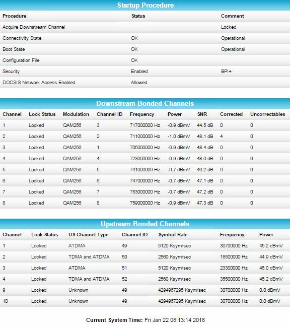 Chapter 5 Using the Cable Modem Web Manager The CM8200 Web Manager is available to view and monitor the CM8200 operational status and network configuration settings. Start the CM8200 Web Manager 1.