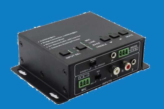 16 user-programmable macros 4 IR outputs and 1 input with command learning 4