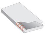 wire-o binding: With this binding method punched pages are inserted onto a C shaped spine and then the wire is closed to squeeze the spine until it is round.