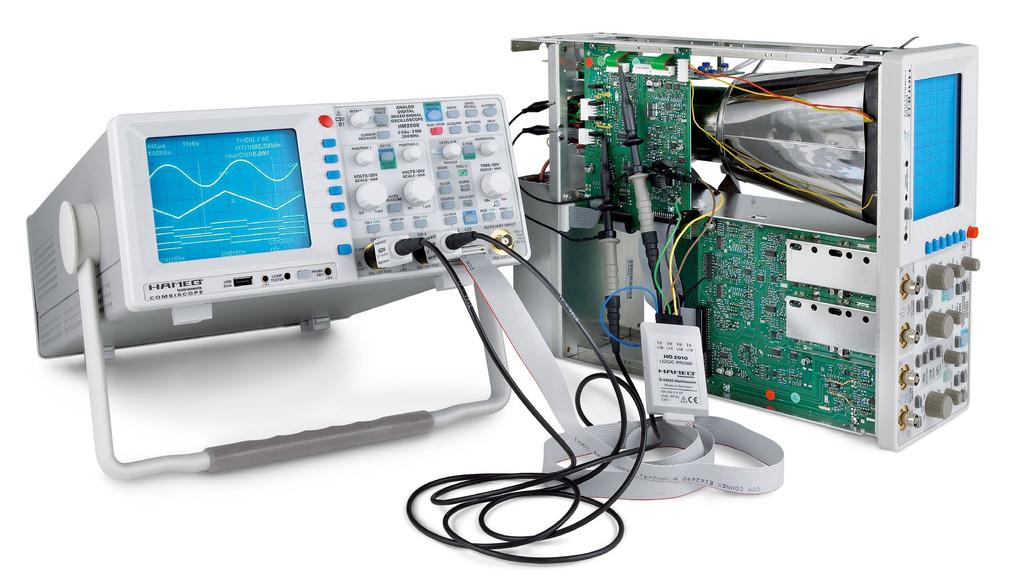 HAMEG Oscilloscopes Oscilloscopes cannot be replaced by any other measuring instru ments... because only oscilloscopes give a full representation of the measu ring signal.