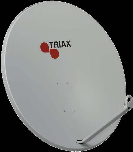 TD Range of Satellite Dishes Galvanised Steel with Polyester Surface Coating TD dishes are manufactured according to Triax s quality standards with precision tools and robot technology ensuring