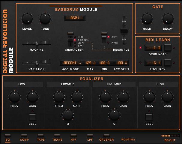 Digital Revolution Drum Modules In the main instruments folder you will also find an additional folder called Drum Modules which contains drum selector modules for each and every sound type.