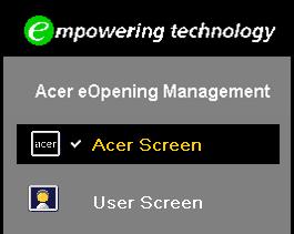 "Acer etimer Management" provides the reminding function for presentation time control.