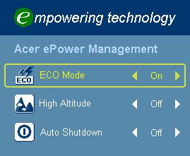 22 Acer Empowering Technology Empowering Key Acer Empowering Key provides four Acer unique functions, they are "Acer eview Management", "Acer etimer Management", "Acer eopening Management" and "Acer