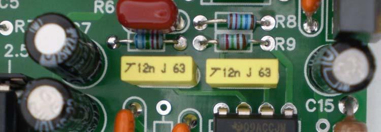 Install and solder resistor R10 (47 ohms) ½ W Yellow Violet Black