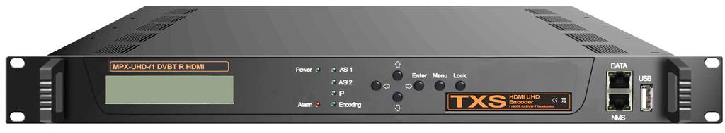 TXS UHD Digital modulator. DVB-T or C output One HDMI input + redundancy. H.265/HEVC and H.264/AVC, multiplexing and modulating functions in one standard 1U case. 7,538.