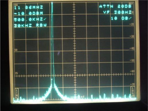11 MHz output signal.