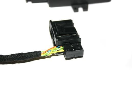 Insert completed connector into the plug on the backside of the