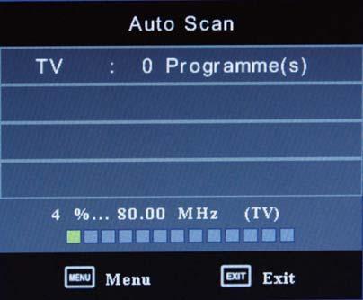 OSD Menu OSD Menu 1. CHANNEL menu Description Auto Tuning Press OK button to start auto tuning.
