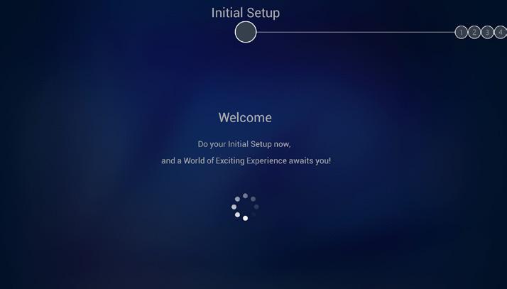 Step 2 Network Setup Android-based TV requires Internet service to access the web and Smart TV applications.