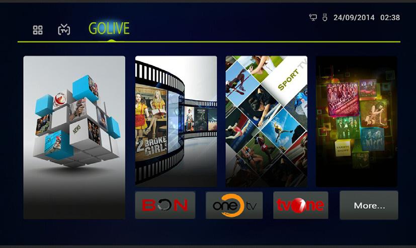 Home Page Shortcut operation: Press LIST on the remote control to directly enter channel list. Guide Electronic Programme Guide is an on-screen guide that displays scheduled TV programmes.