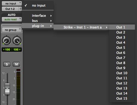 Output Routing In addition to the Master Output, you can assign the Strike channels to one of 15 individual outputs.