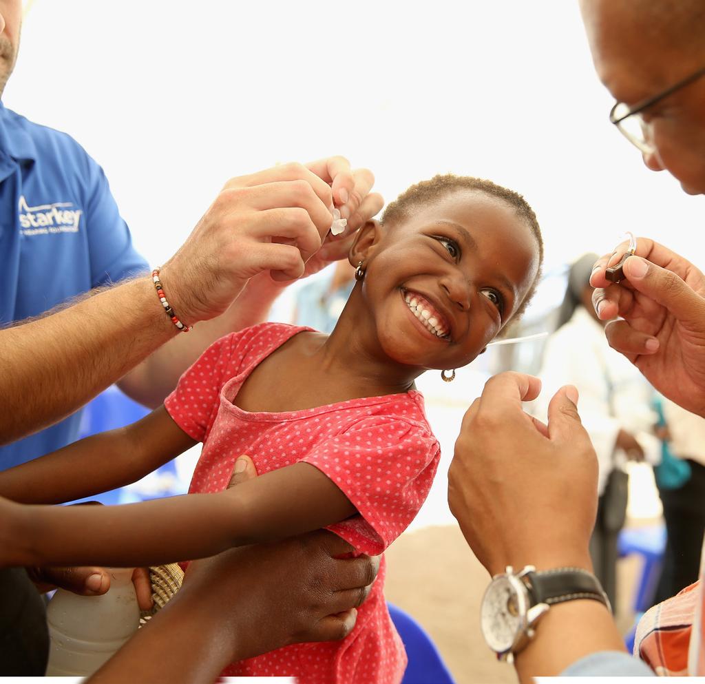 Made So the World May Hear For every Starkey hearing aid purchased, we support someone in need. Starkey Hearing Foundation has helped more than 1.
