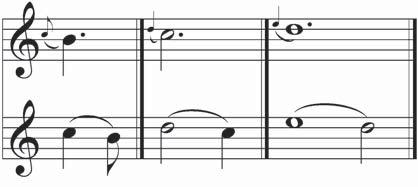 In die geval waar voorbeelde op n sisteem verskyn, dui die boonste notebalk die wyse van notasie en die onderste notebalk die wyse van uitvoering.