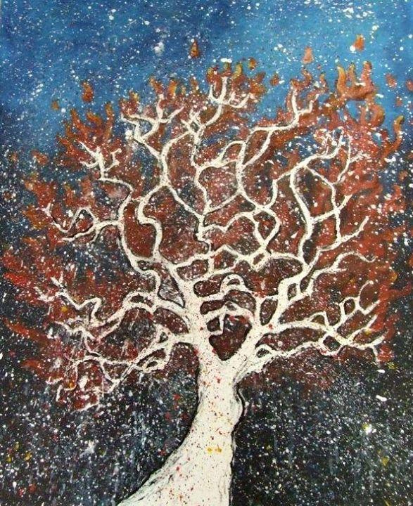 ART AND SYMBOLISM 35 The Burning Bush This painting represents the burning bush mentioned in Scripture.