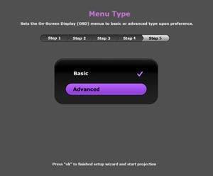 For more information about menu types, see About the OSD Menus. Now you ve completed the initial setup. 4.