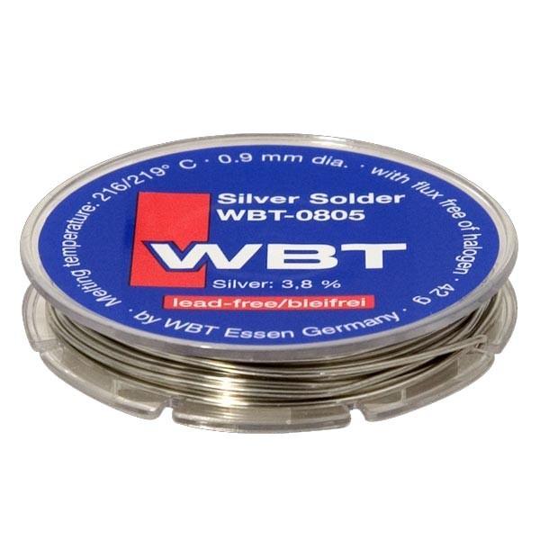 WBT-0805 lead-free solder with silver content 29,95 for a 42g coil High quality solder with 4 % fine silver content halogen-free flux spares precious metal surfaces