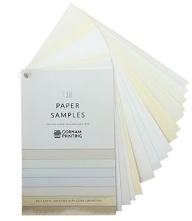 We ve got paper choices Paper specifications can be more than a little confusing. To simplify your decision, we offer a complimentary paper sample packet that you can request at any time.